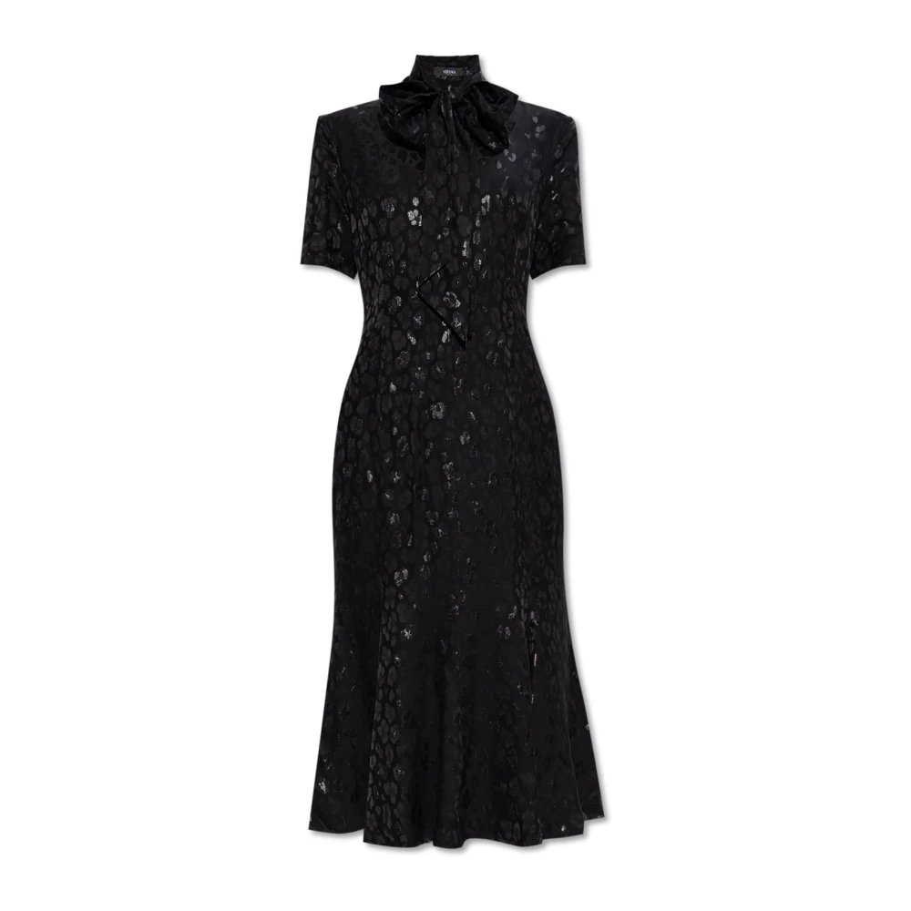 Versace Jurk met strikken Black Dames