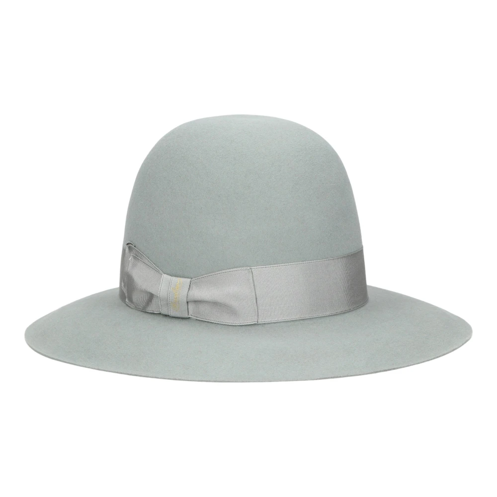 Borsalino Eleonora Folar Grote Rand Hoed Gray Dames