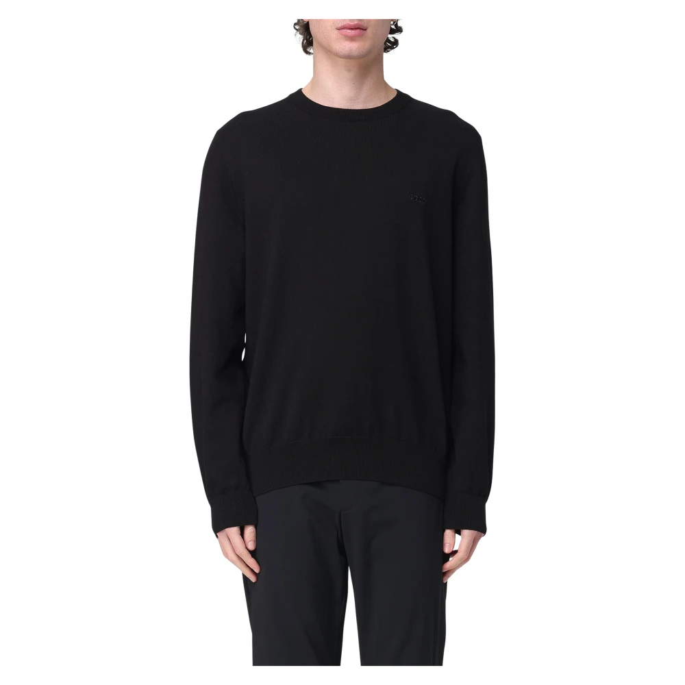 Hugo Boss Crewneck Pacas Sweater Black, Herr