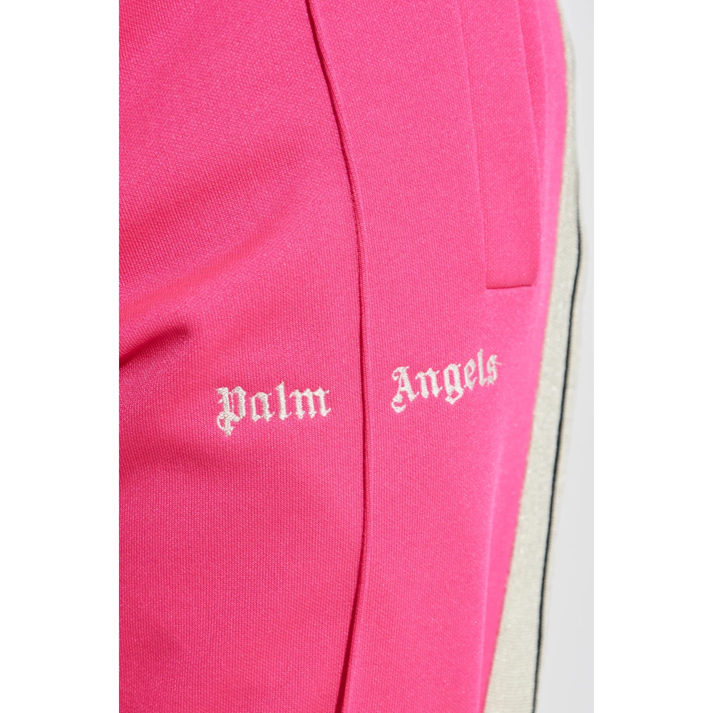 Palm Angels Sweatpants met logo Pink Dames