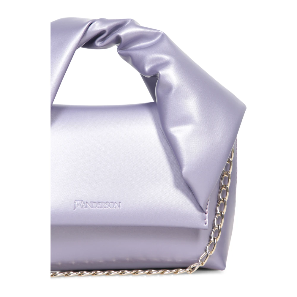 JW Anderson Elegante Lila Satijnen Stoffen Tas Purple Dames