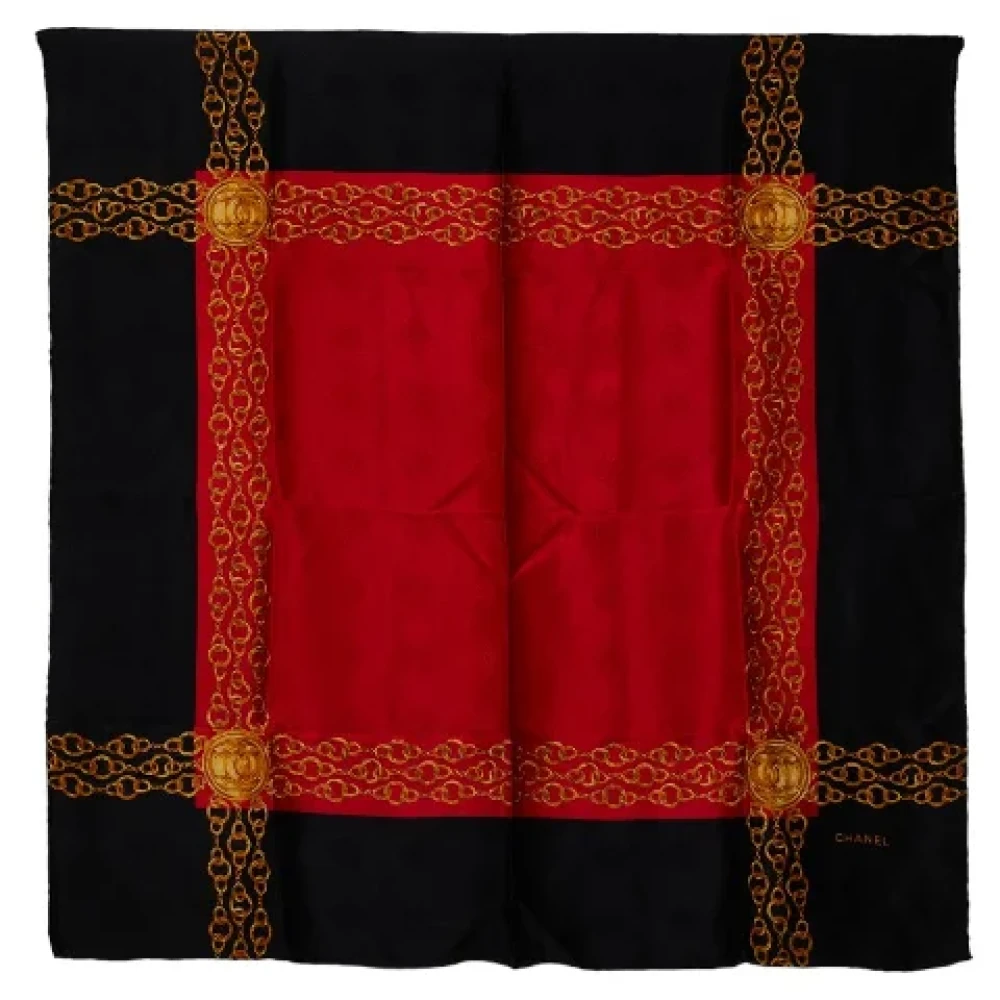 Chanel Vintage Pre-owned Canvas scarves Multicolor Dames