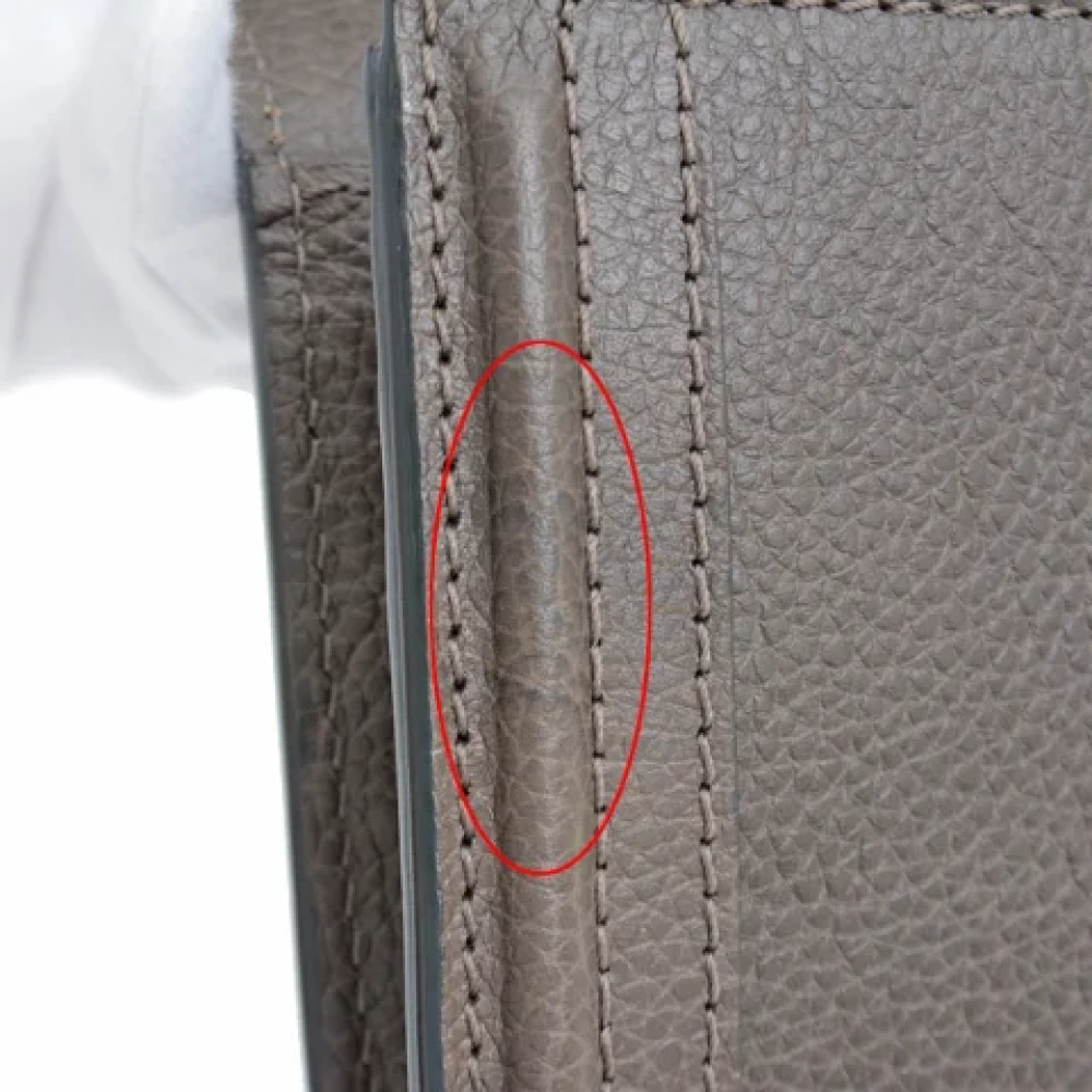 Chloé Pre-owned Leather wallets Brown Dames