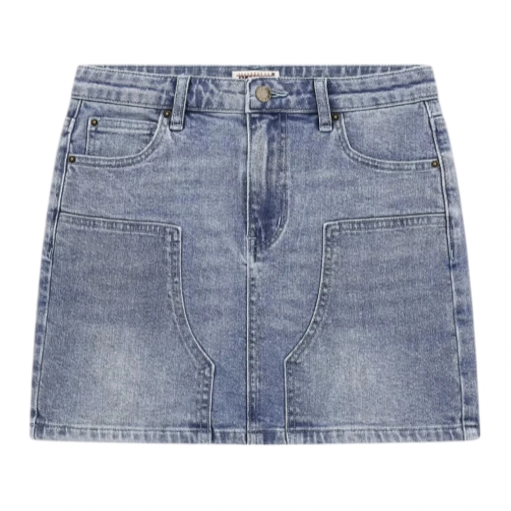 Guess Biologische katoenen spijkerrok Blue Dames
