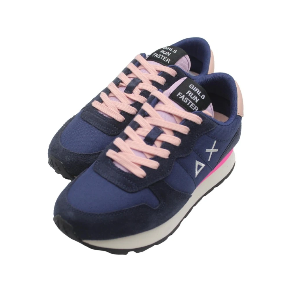 Sun68 Navy Blauwe Hardloopschoenen Multicolor Dames