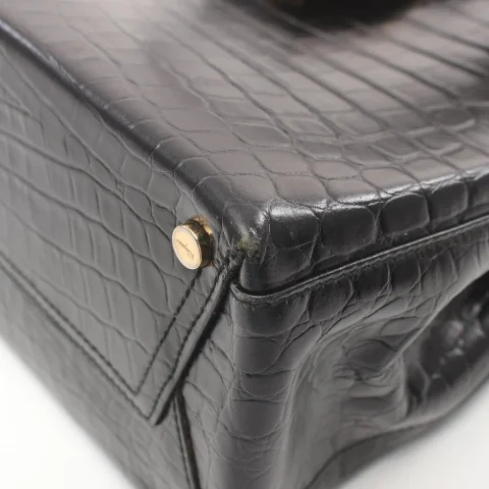 Salvatore Ferragamo Pre-owned Leather handbags Black Dames