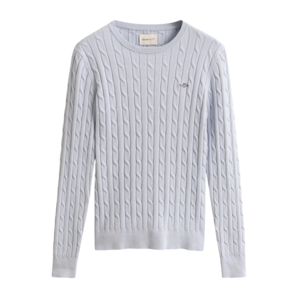 VAN GRAAF Gant Damen Blau Strickpullover Baumwolle Mittel - Bild 3