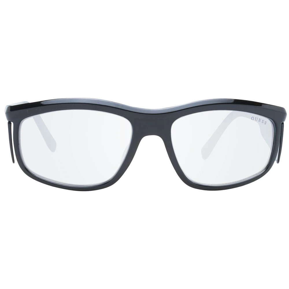 Guess Zwarte Heren Zonnebril Rechthoekig Gespiegeld Black Heren