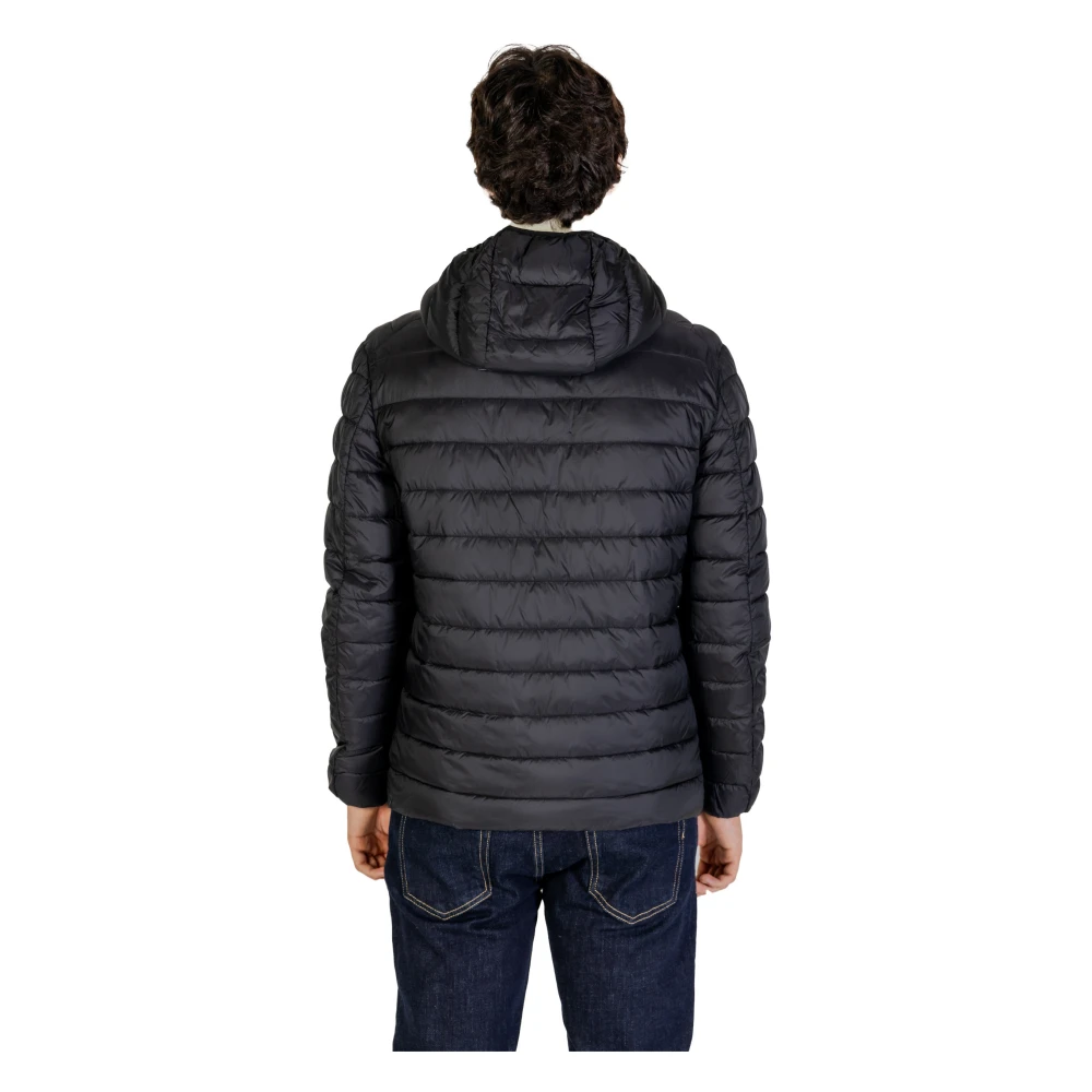 Gianni Lupo Zwarte Rits Hoodie Jas Black Heren
