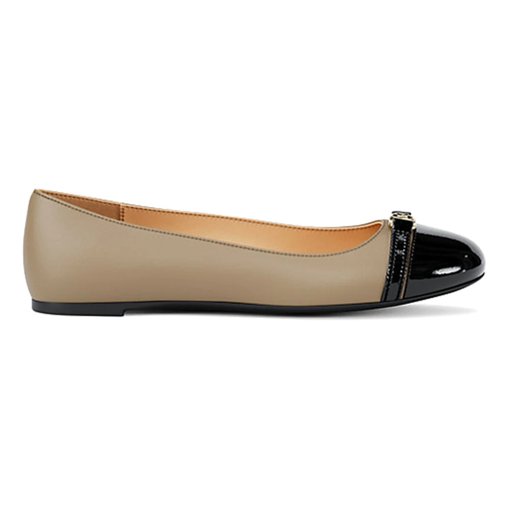 Michael Kors Beige Mandy Leather Moccasin - Female - Ballerina Shoes - 5 Uk - Shoes
