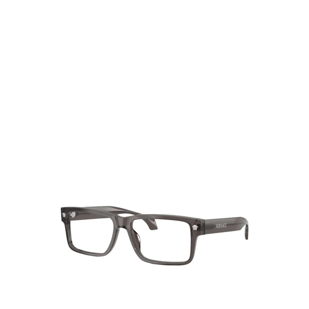 Versace Gray Glasses, Male, 54 Mm, Rectangular Eyeglasses