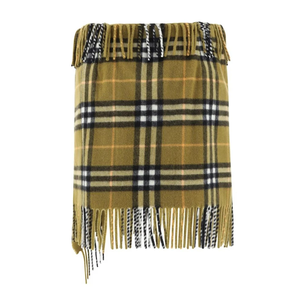 Burberry Wollen minirok met sjaalontwerp Multicolor Dames