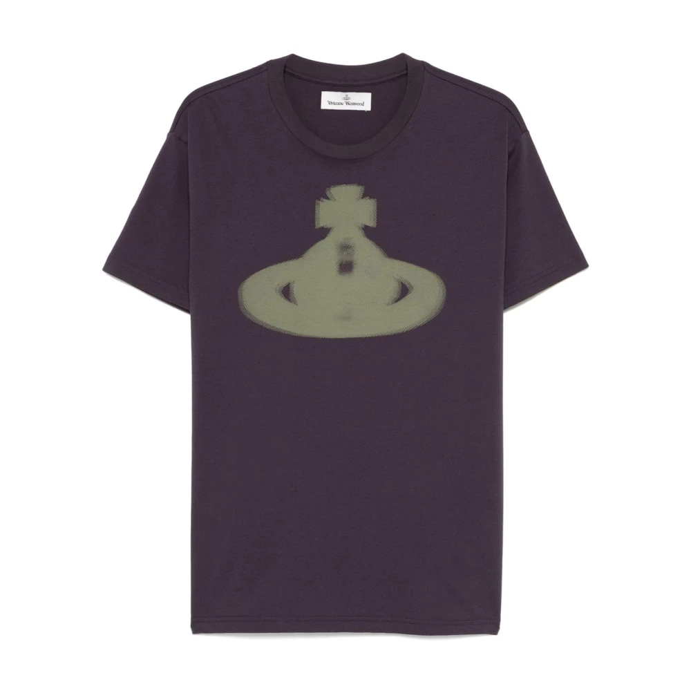 Vivienne Westwood Pruim Paarse Crew Neck T-shirts Purple Heren