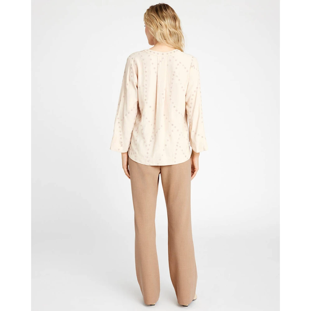 Gustav Long Sleeve Shirt Naja Style Beige Dames