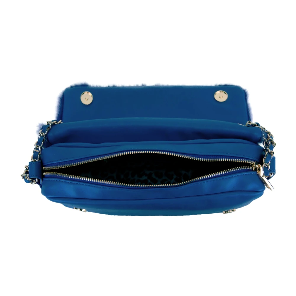 Tosca Blu Dames Schoudertas met Drukknoopsluiting Blue Dames