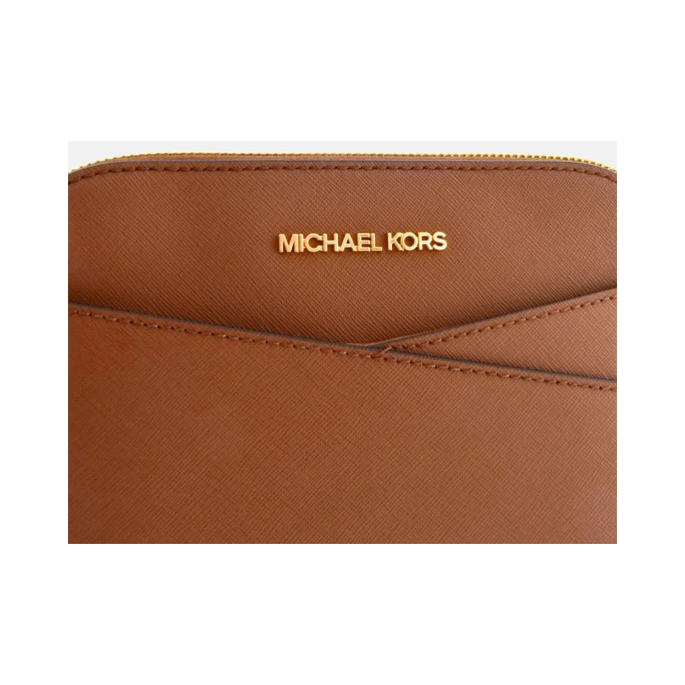 Michael Kors Dome Jet Set Crossbody Bag Brown Dames