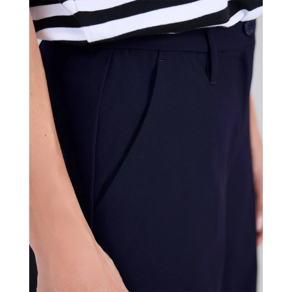 Summum Woman Verona Viscose Blend Stretch Broek Blue Dames