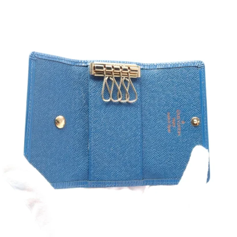Louis Vuitton Vintage Pre-owned Leather key-holders Blue Dames