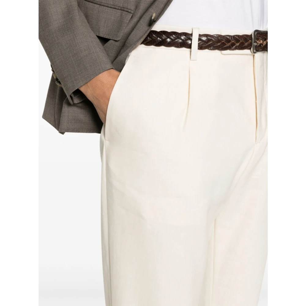 Lardini Roomkleurige Broek Beige Heren