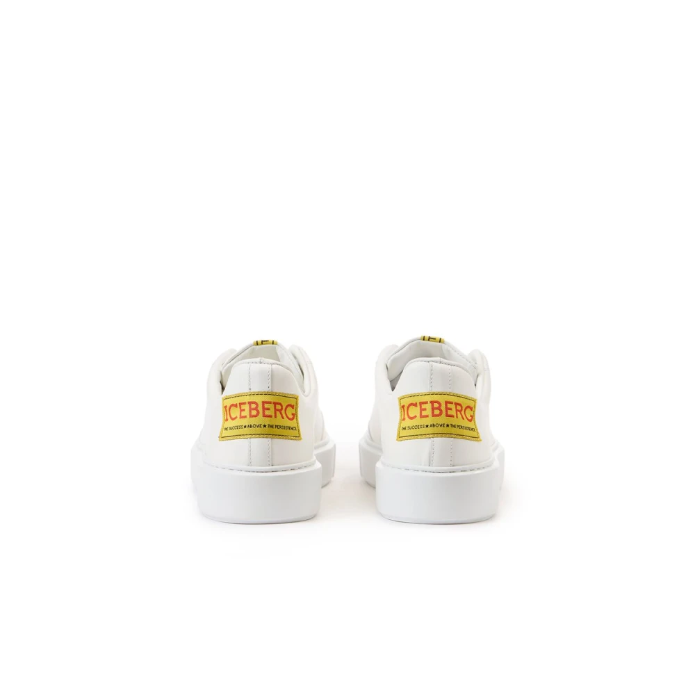 Iceberg Witte lage sneakers met XL zool White Heren