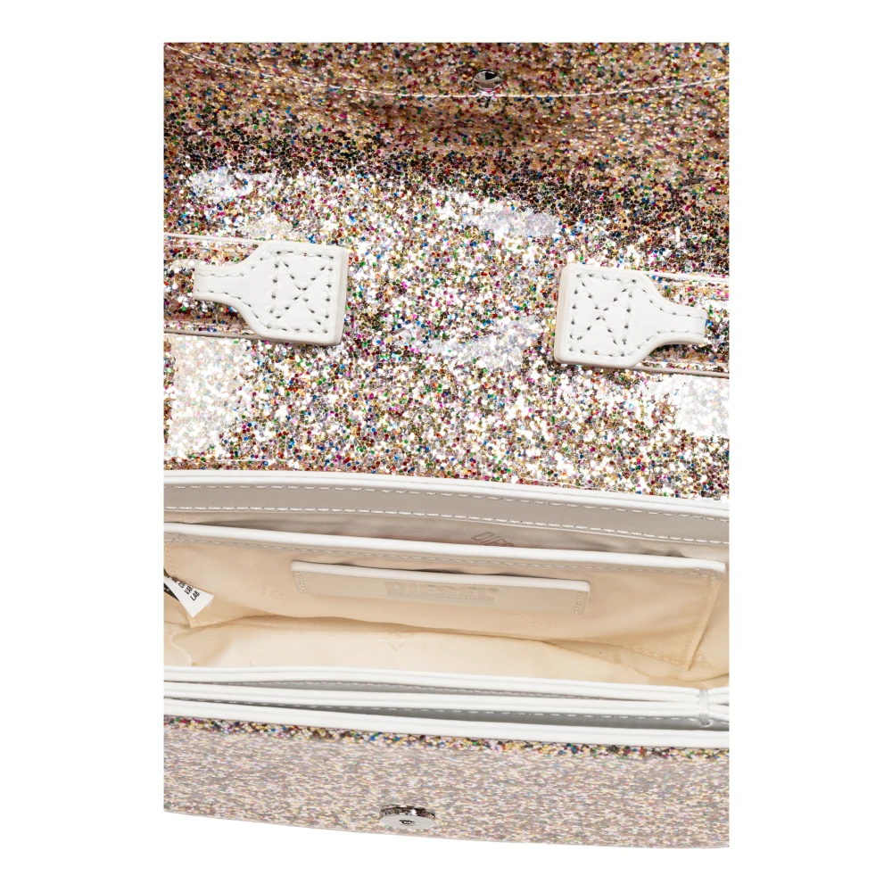 Diesel Glitter Schoudertas '1Dr' Yellow Dames