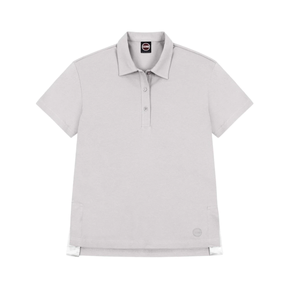 Colmar Beige Polo Shirts, Female, Xs, Piqué Polo Shirt With Side Slits