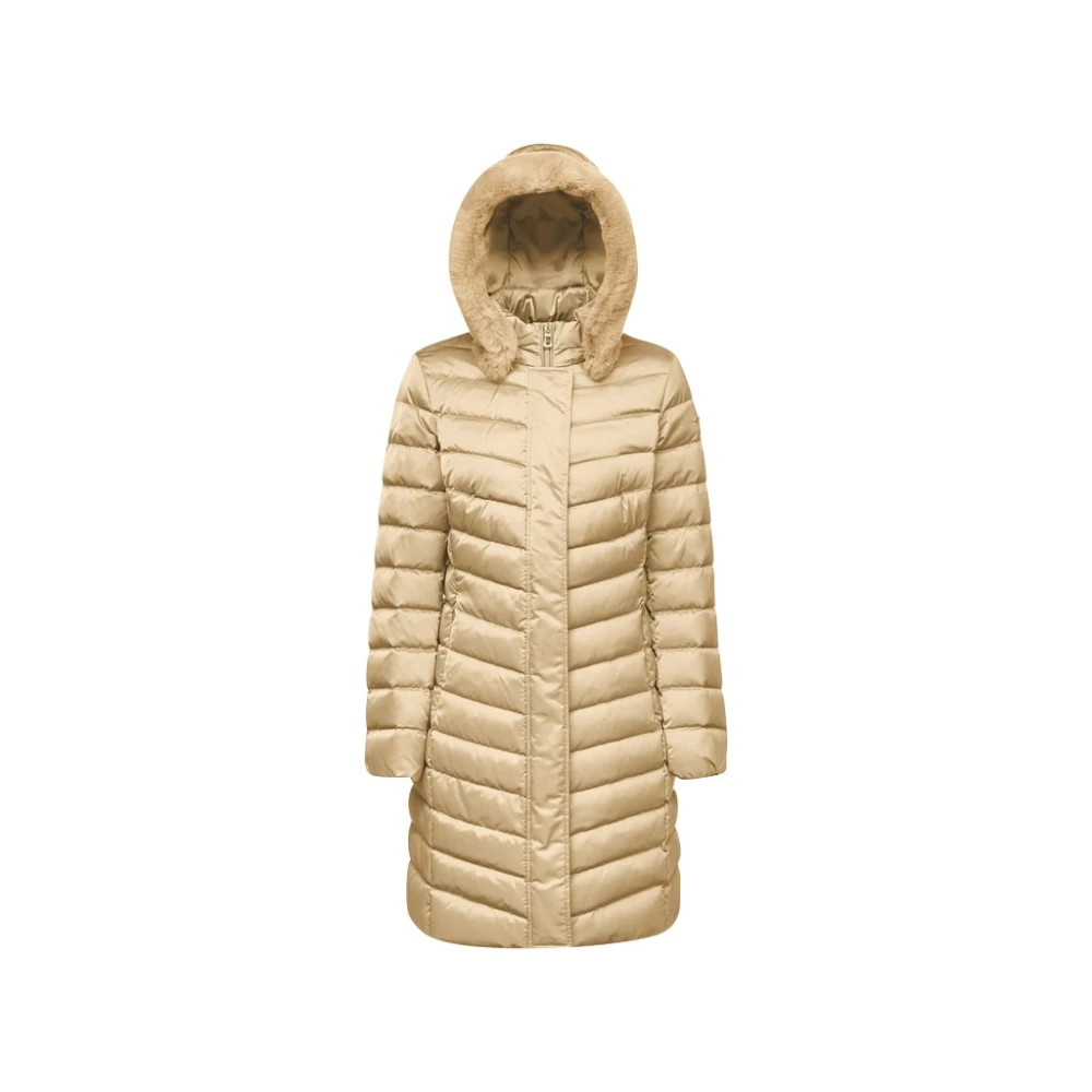 Geox Stijlvolle Armagnak Mantel voor Mannen Beige Dames