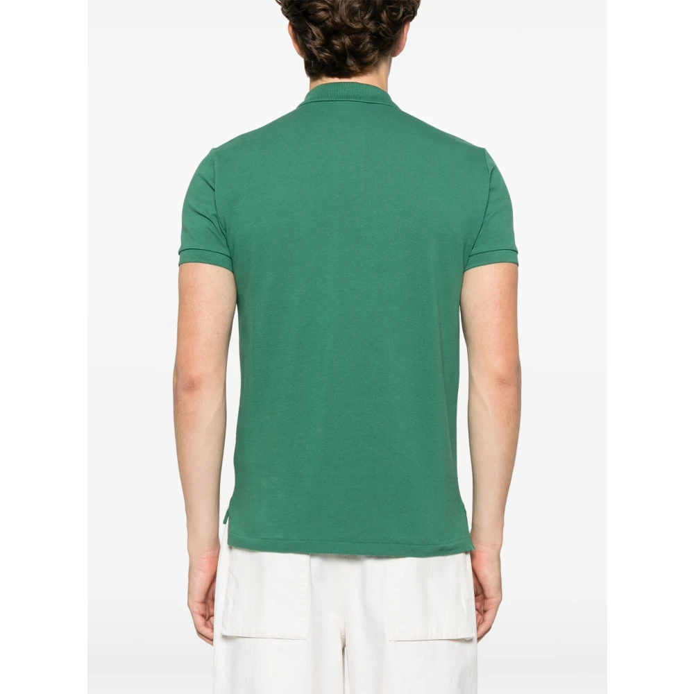 Polo Ralph Lauren Aangepaste Slim Fit Katoen Mesh Polo Green Heren