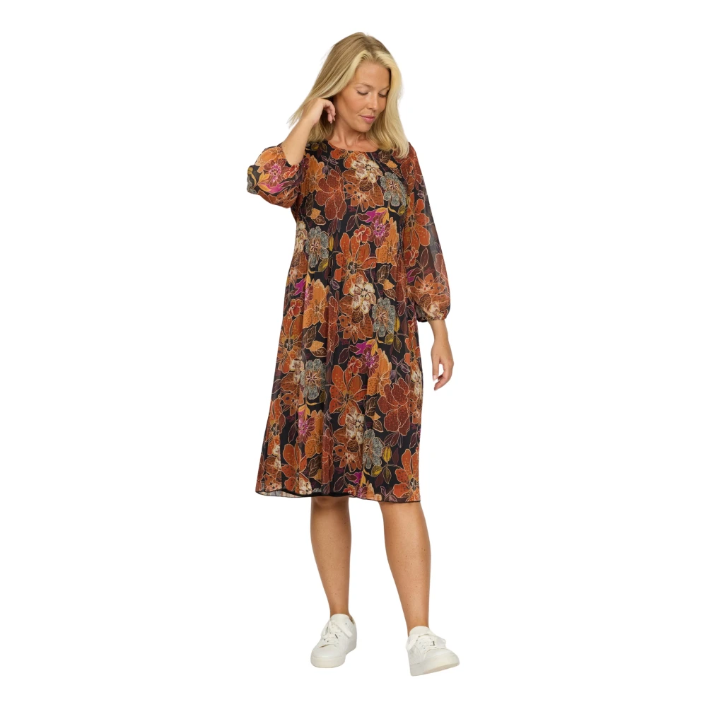 2-Biz Elegante Dieppe Jurk met Print Multicolor Dames