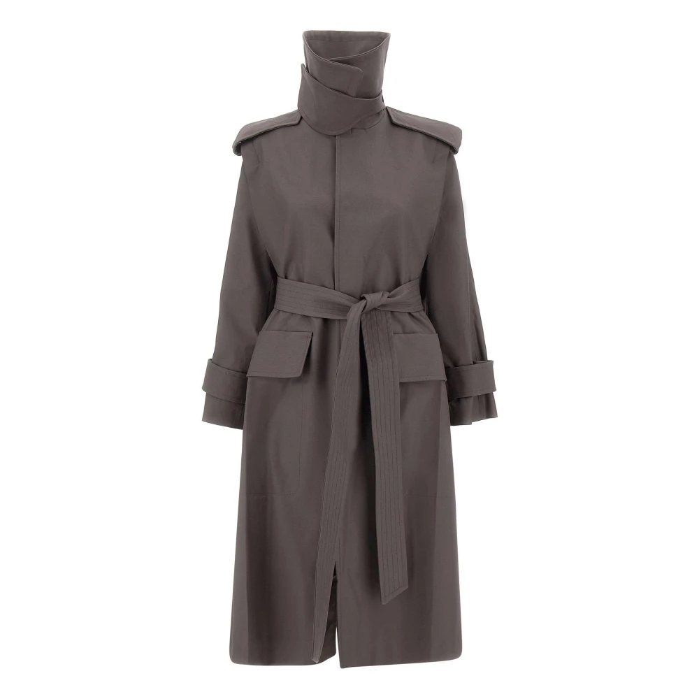 Victoria Beckham , Trench Coats, Female, Gray, Xs, Philippa Trench Coat