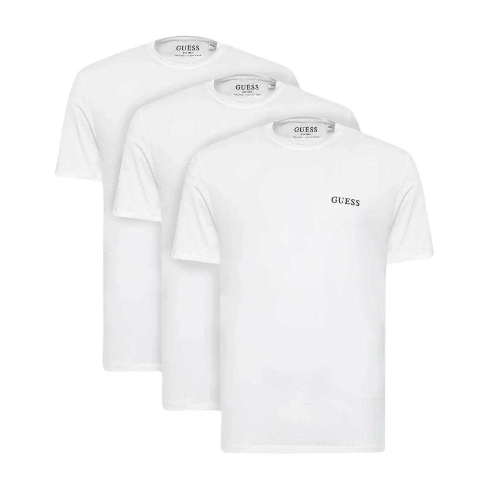 Guess Logo T-shirt White Heren
