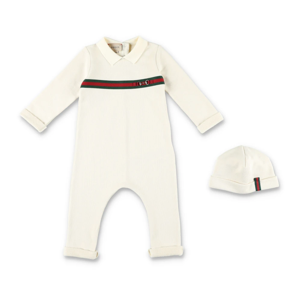 Gucci Overall med långa ärmar White, Flicka