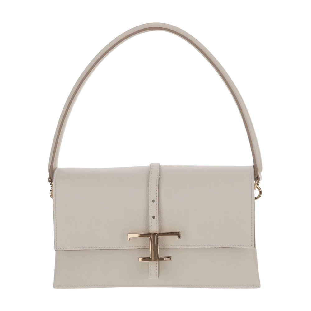 TOD'S Stijlvolle Leren Tas voor Dagelijks Gebruik White Dames