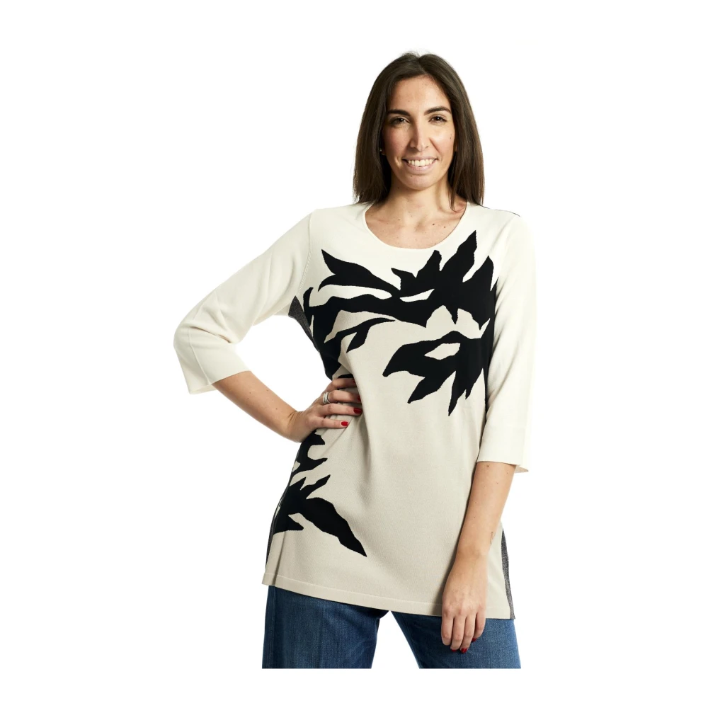 Marina Rinaldi Stijlvolle Gebreide Top Black Dames