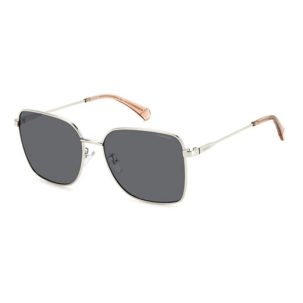 Polaroid Women's Gray Elegant Metal Frame Sunglasses For