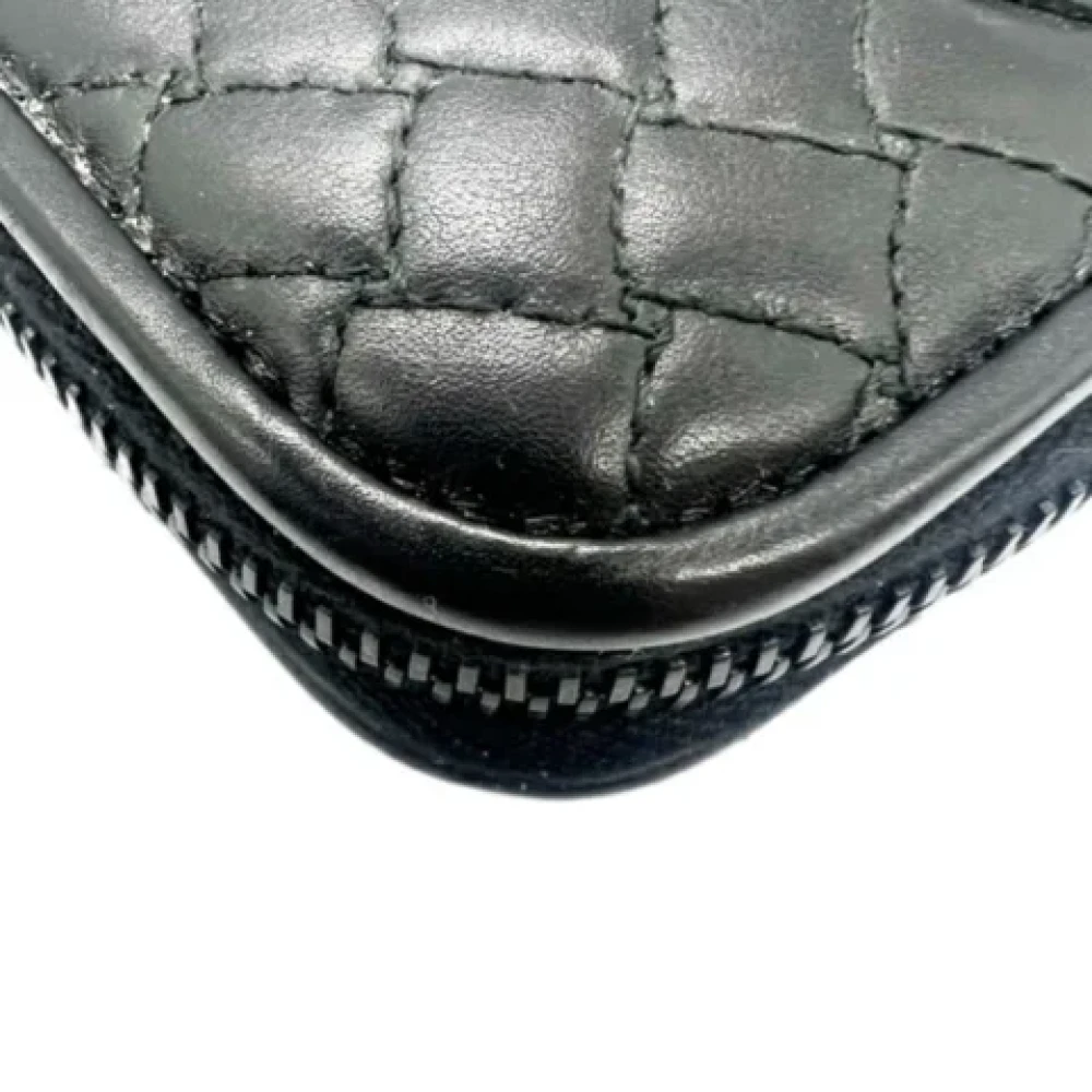 Bottega Veneta Vintage Pre-owned Leather wallets Black Dames