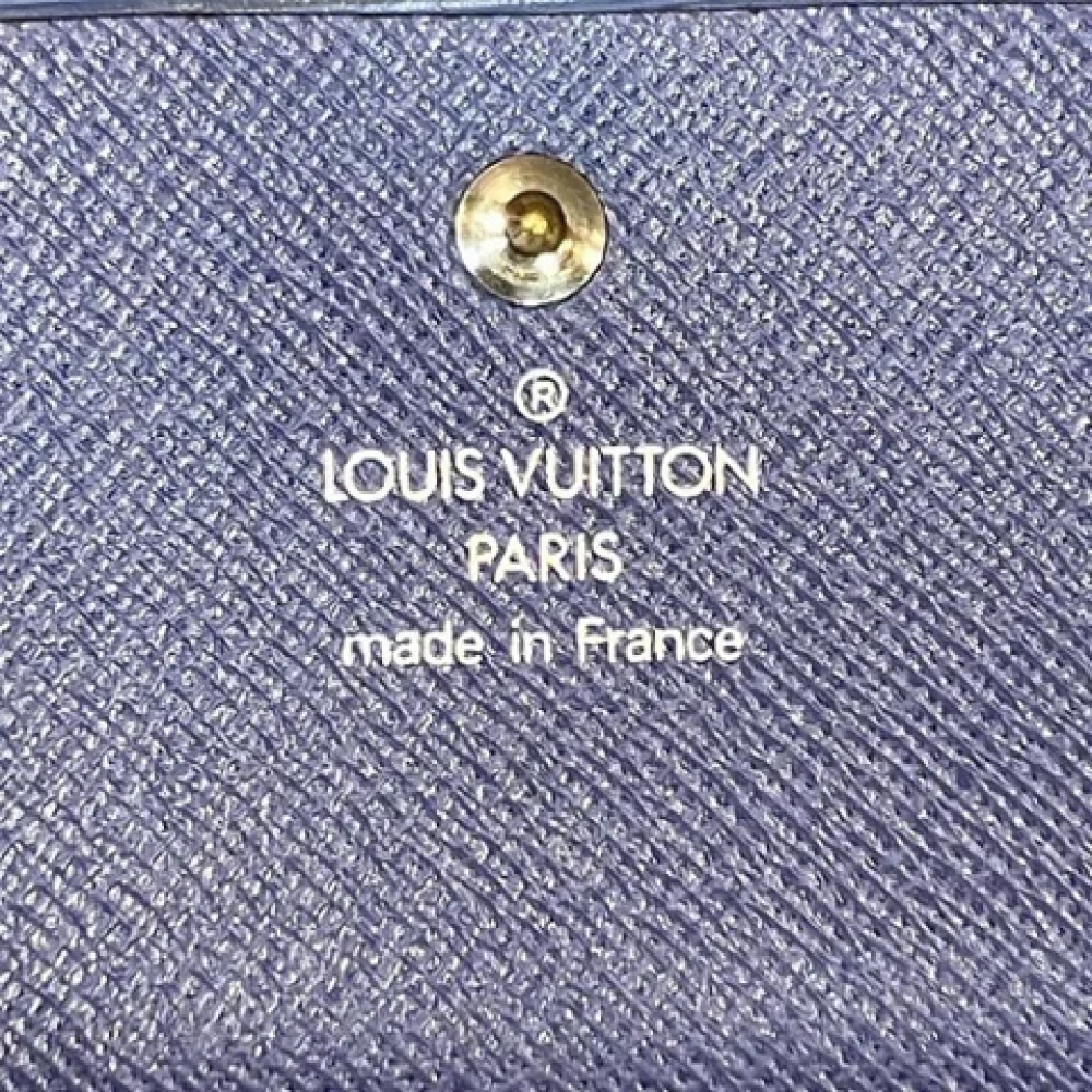 Louis Vuitton Vintage Pre-owned Leather wallets Blue Dames