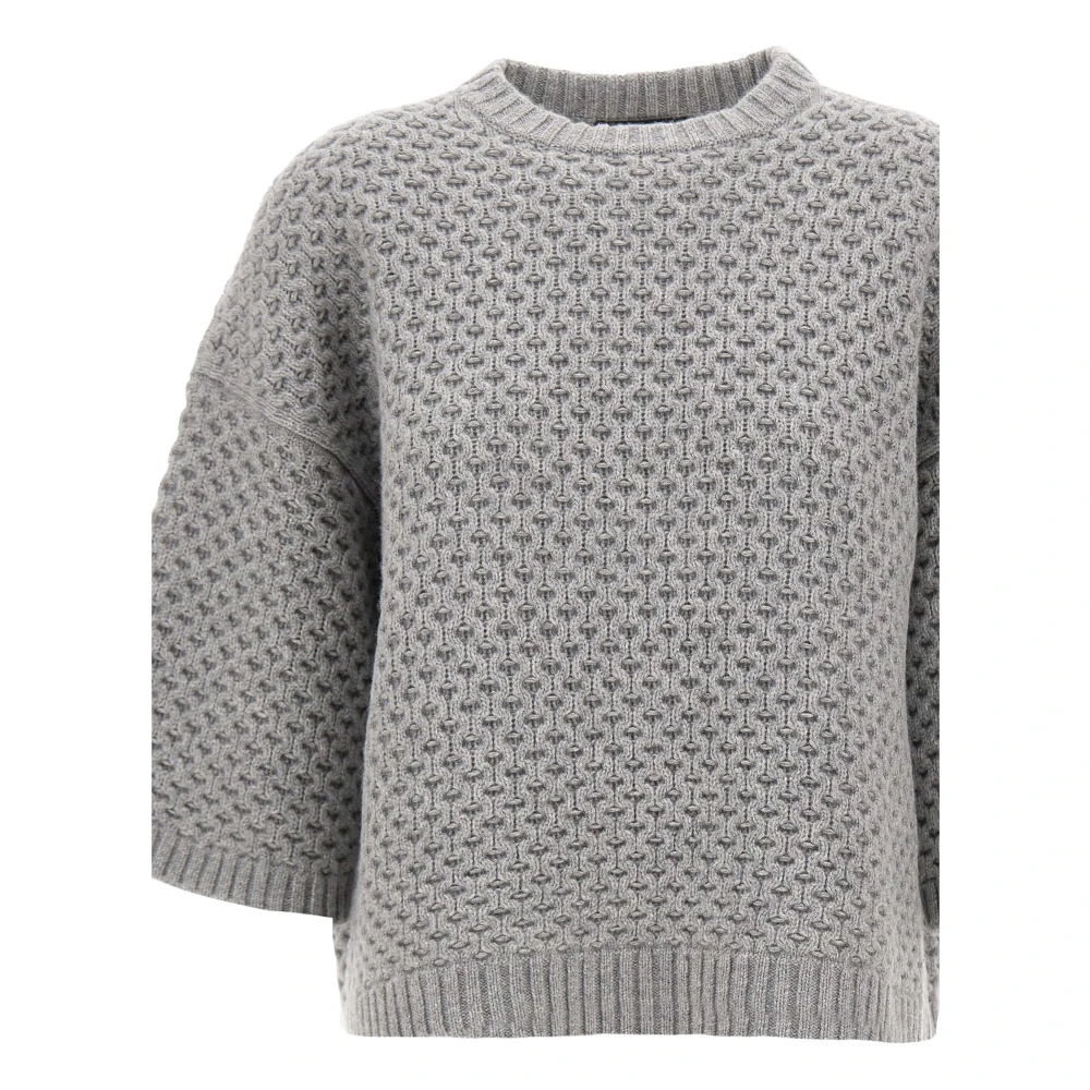 Fabiana Filippi Zachte Kabeltrui Grijs Gray Dames