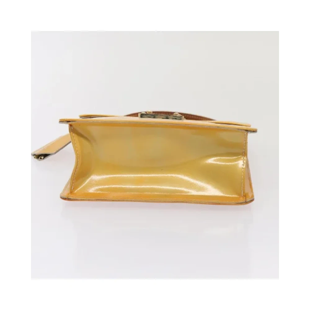 Louis Vuitton Vintage Pre-owned Leather louis-vuitton-bags Yellow Dames