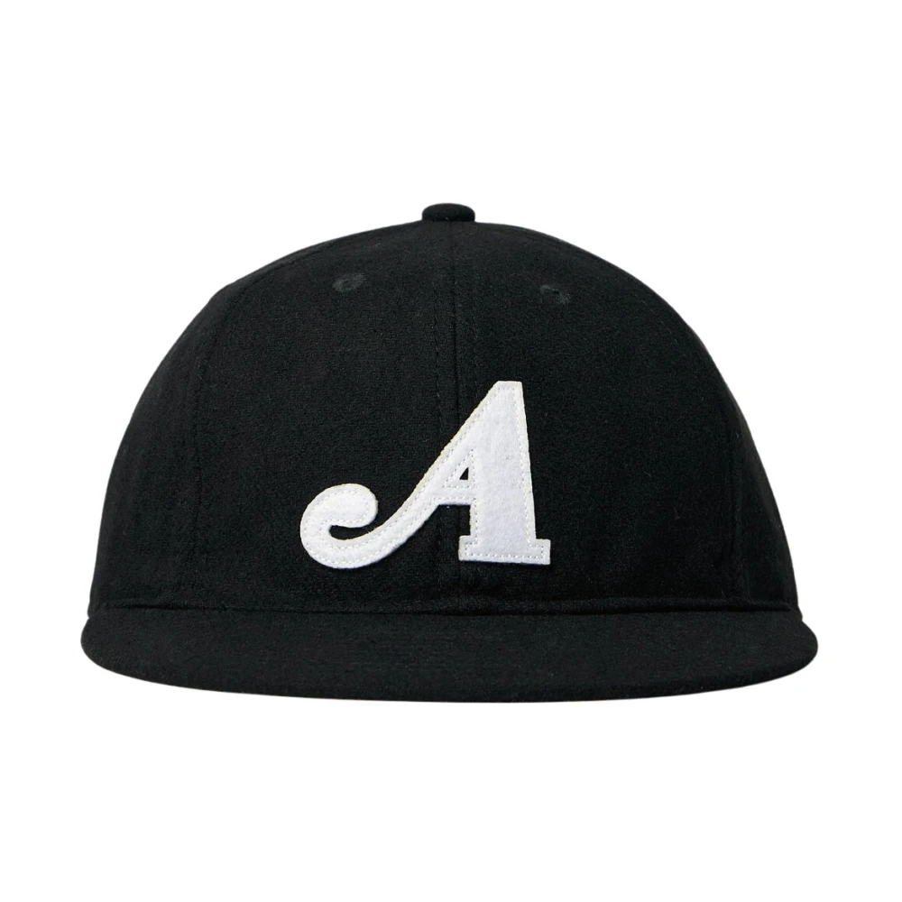 Awake Ny Men's Black Logo Motif Beanie Hat