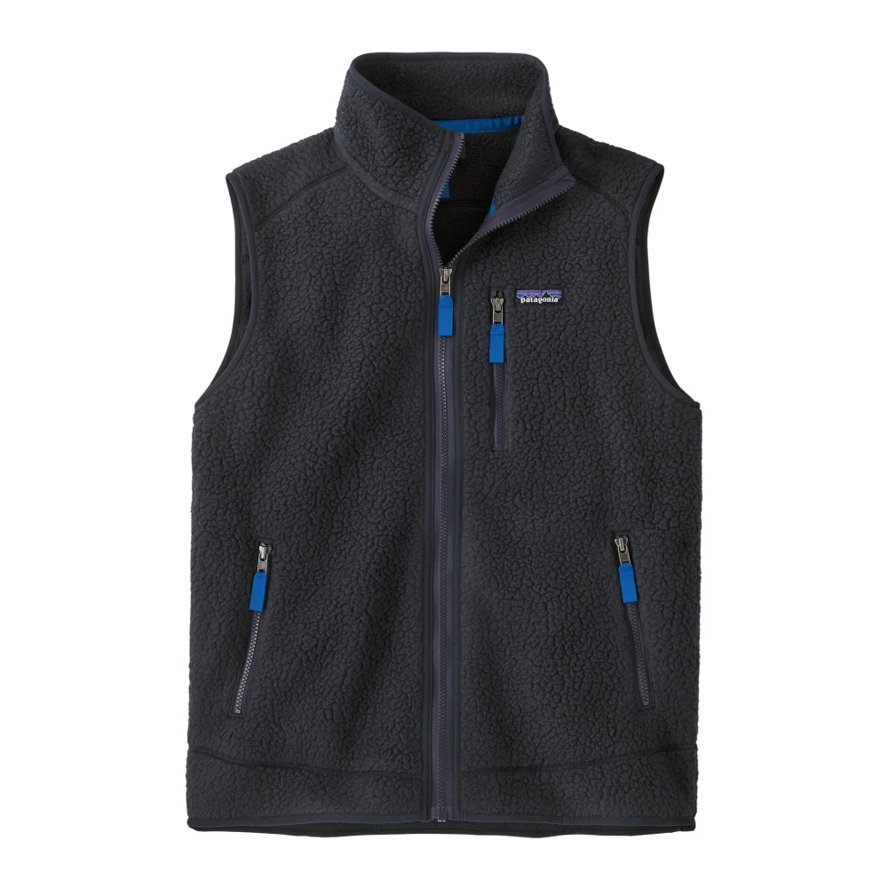 Patagonia Outdoor Zipper Vest met Zakken Blue Heren