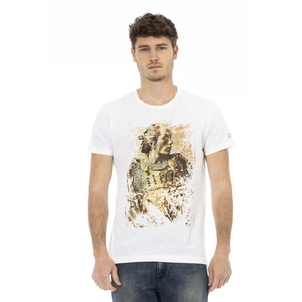 Trussardi Casual T-shirt met ronde hals White Heren