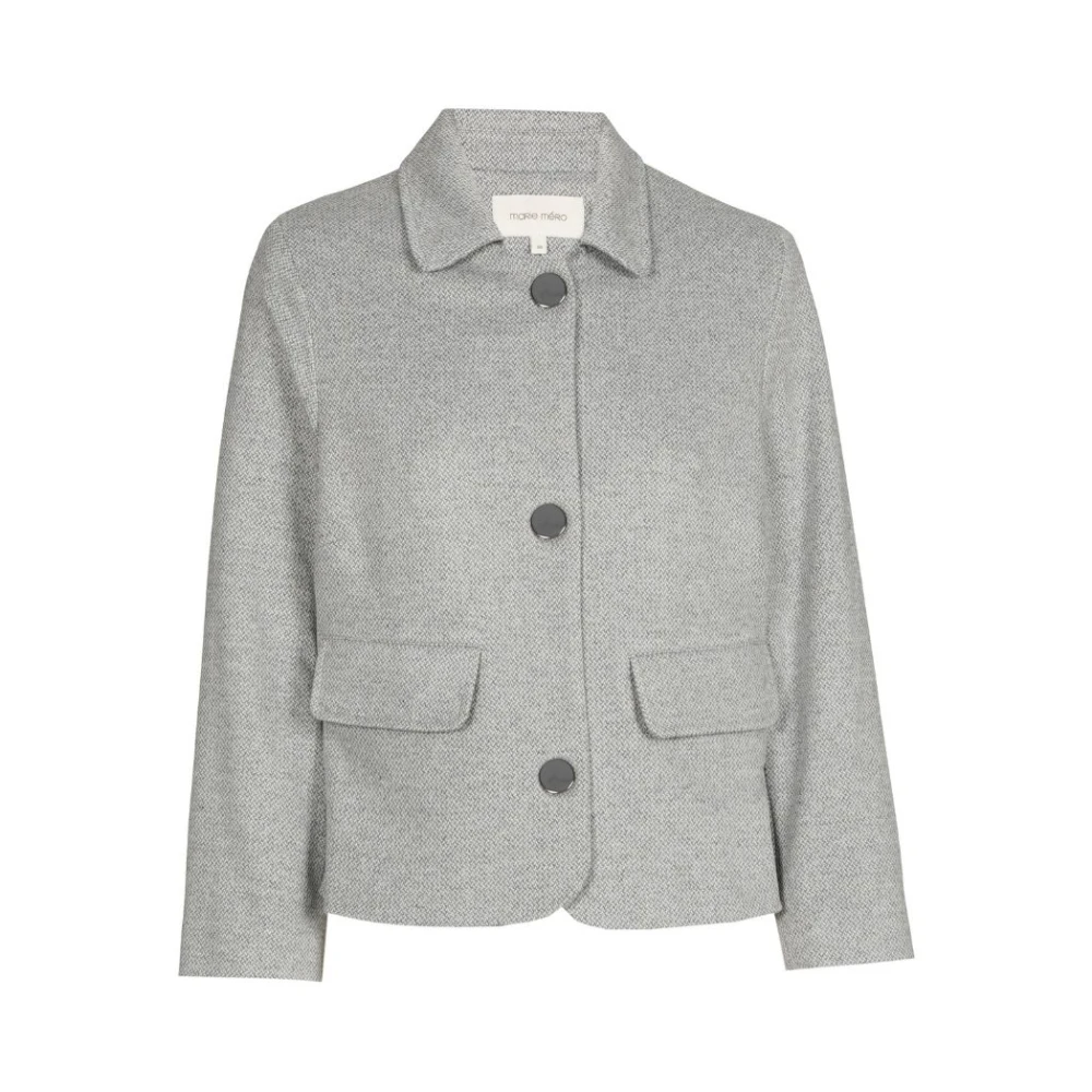 Marie Méro Grijze Korte Jas voor Elke Gelegenheid Gray Dames