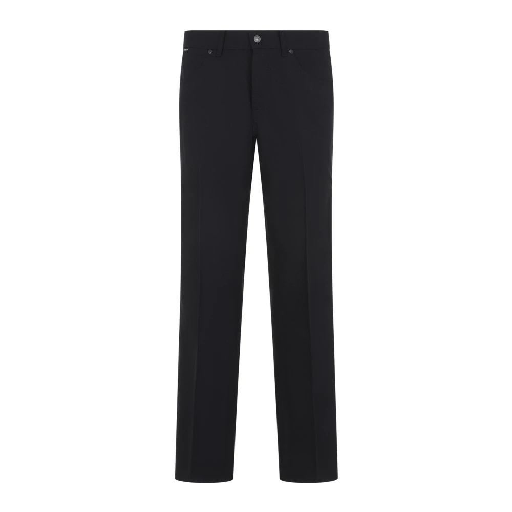 Tom Ford Navy 5-pocket broek Blue Heren