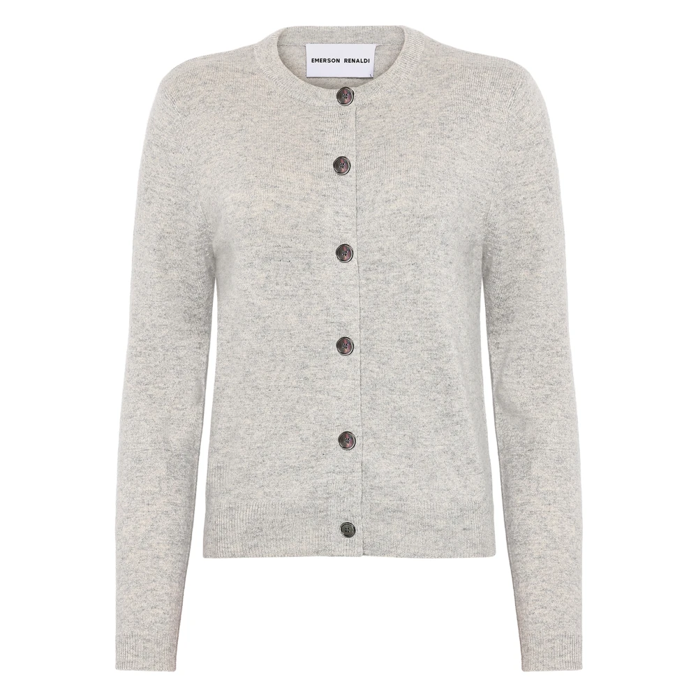 Emerson Renaldi Kasjmier Crew Neck Cardigan Licht Grijs Gray Dames