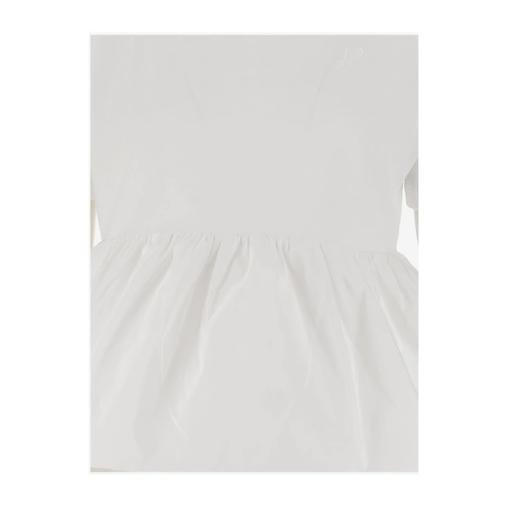 Patou Katoenen T-shirt met Volant White Dames