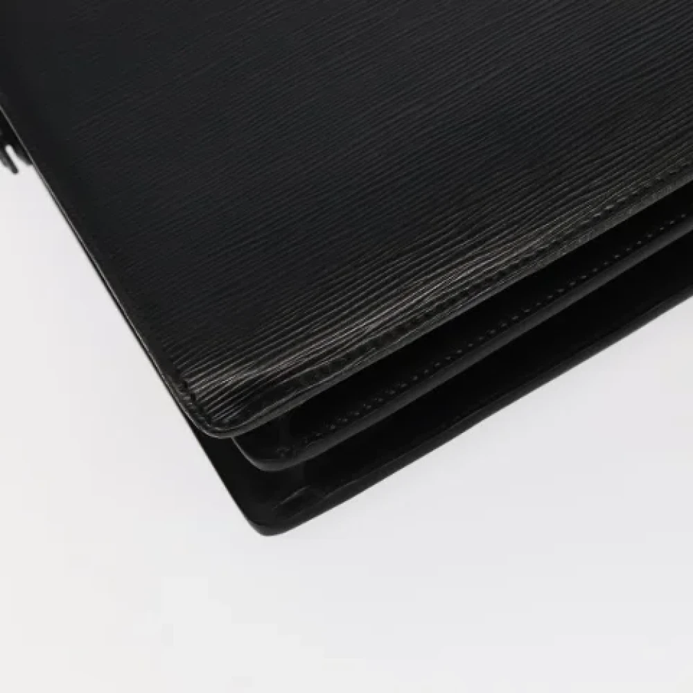 Louis Vuitton Vintage Pre-owned Leather briefcases Black Dames