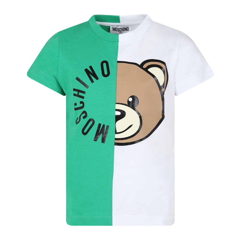 Moschino Groene Teddybeer T-shirt Green Heren