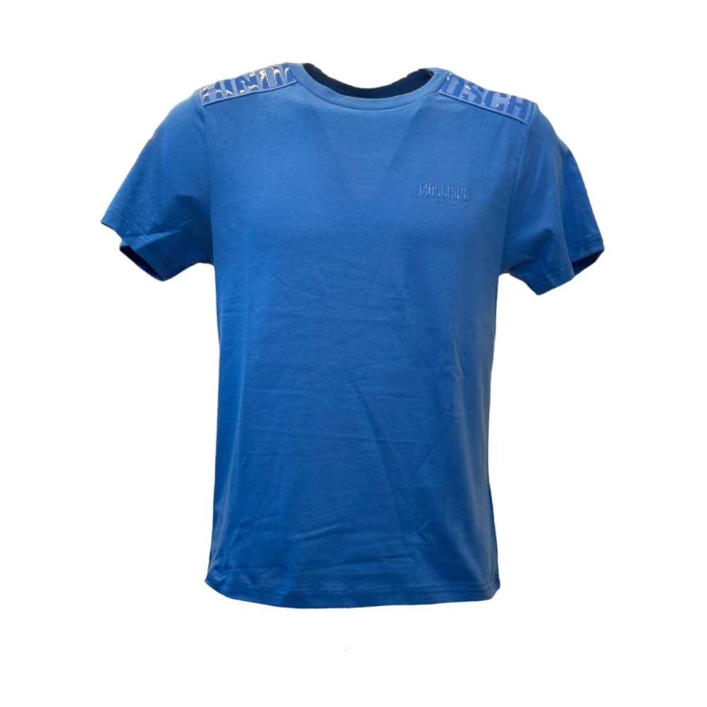 Moschino Casual Katoenen T-shirt Blue Heren