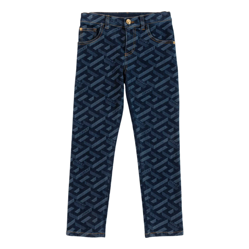 Versace Stiliga Slim Jeans för Barn Blue, Flicka